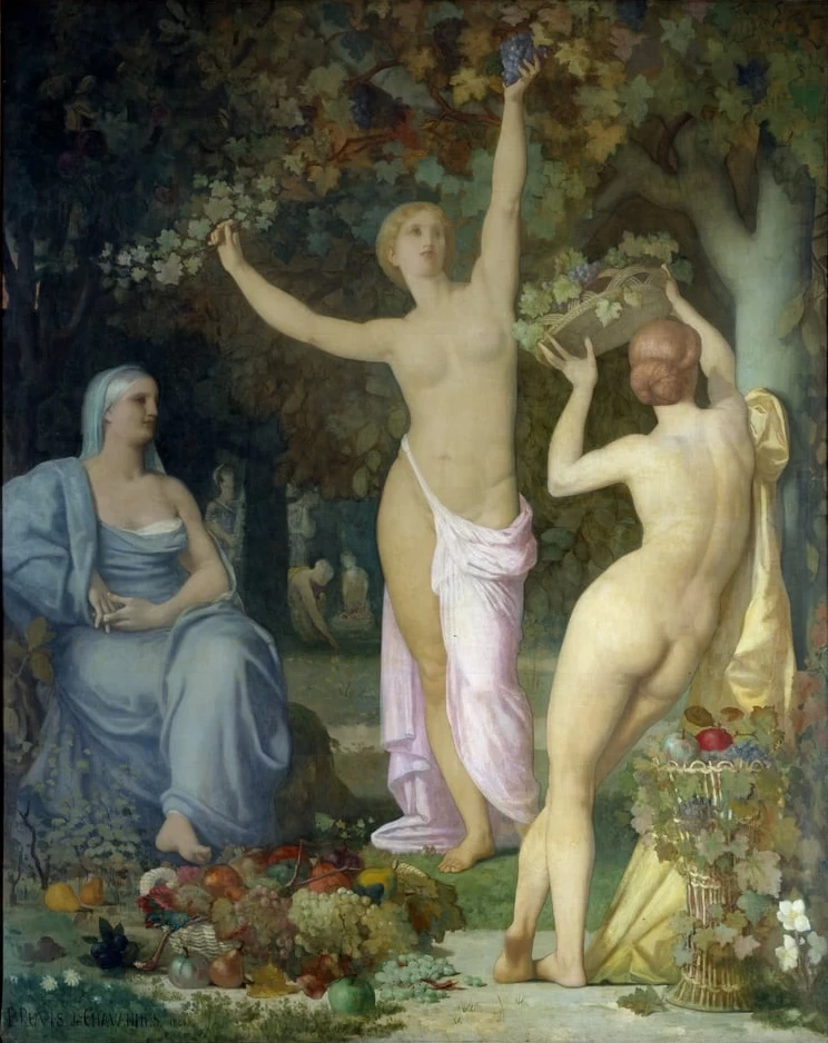 Pierre Puvis de Chavannes - Autunno, Musee des Beaux, Arts, Lyon